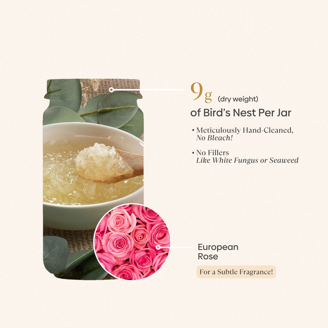 Bird's Nest with Rose & Rock Sugar