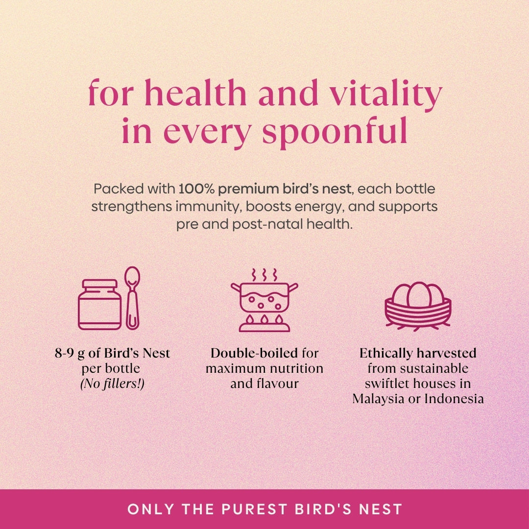 Bird's Nest with Rose & Rock Sugar