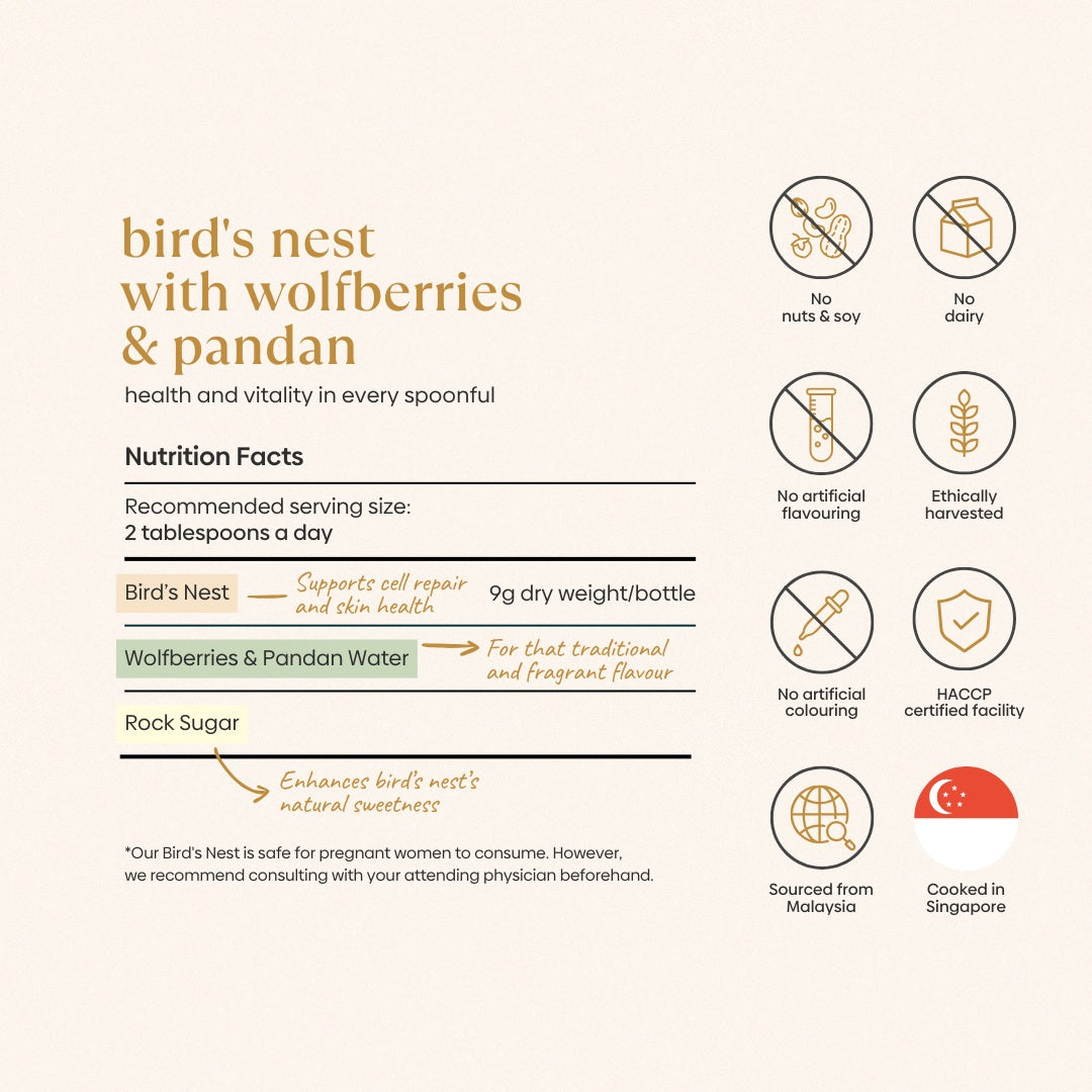 Bird's Nest with Wolfberries & Pandan