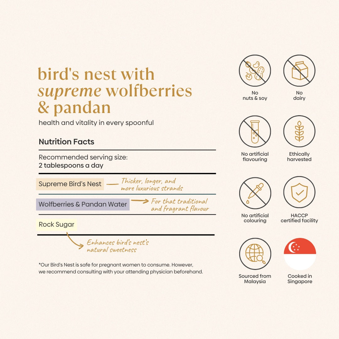 Bird's Nest with Supreme Wolfberries & Pandan