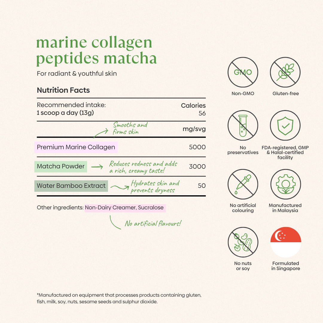 Marine Collagen Peptides Matcha