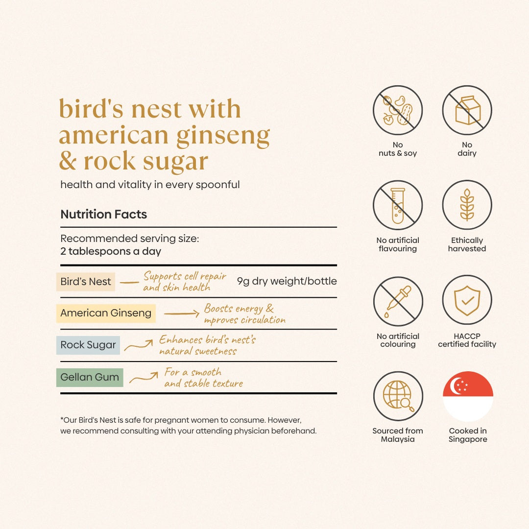 Bird's Nest with American Ginseng & Rock Sugar