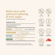 Bird's Nest with American Ginseng & Rock Sugar