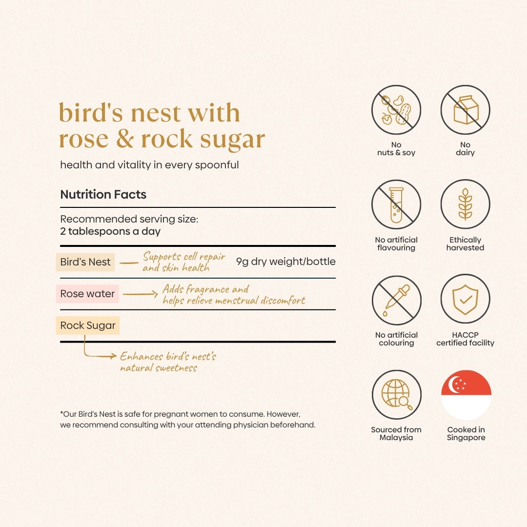 Bird's Nest with Rose & Rock Sugar