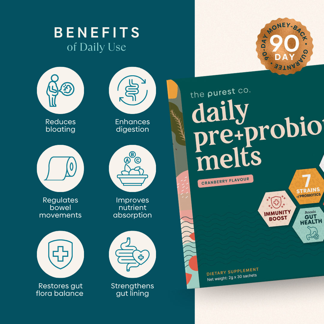 Daily Pre+Probiotic Melts Benefits of Daily Use