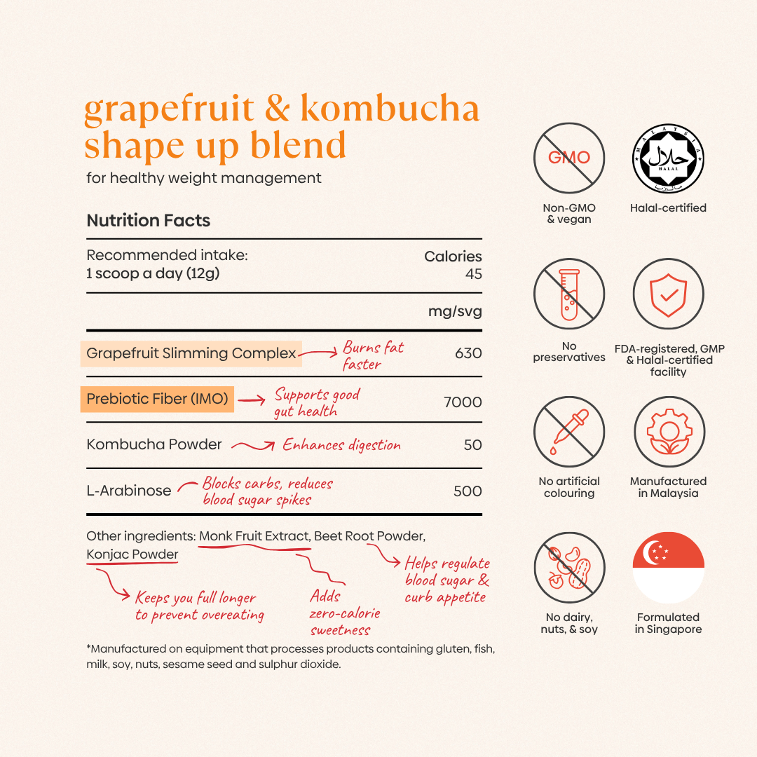 Grapefruit & Kombucha Shape Up Blend