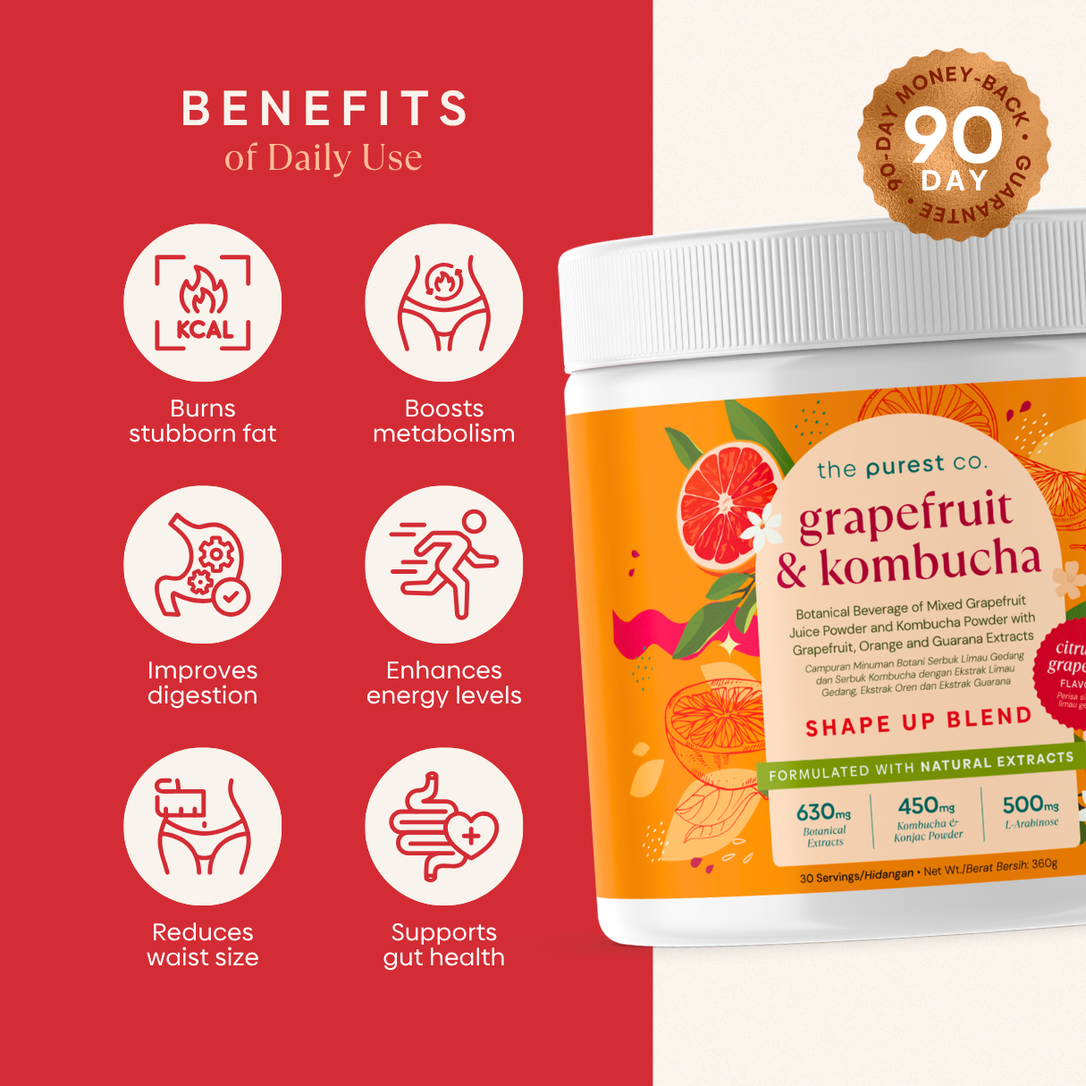 Grapefruit & Kombucha Shape Up Blend