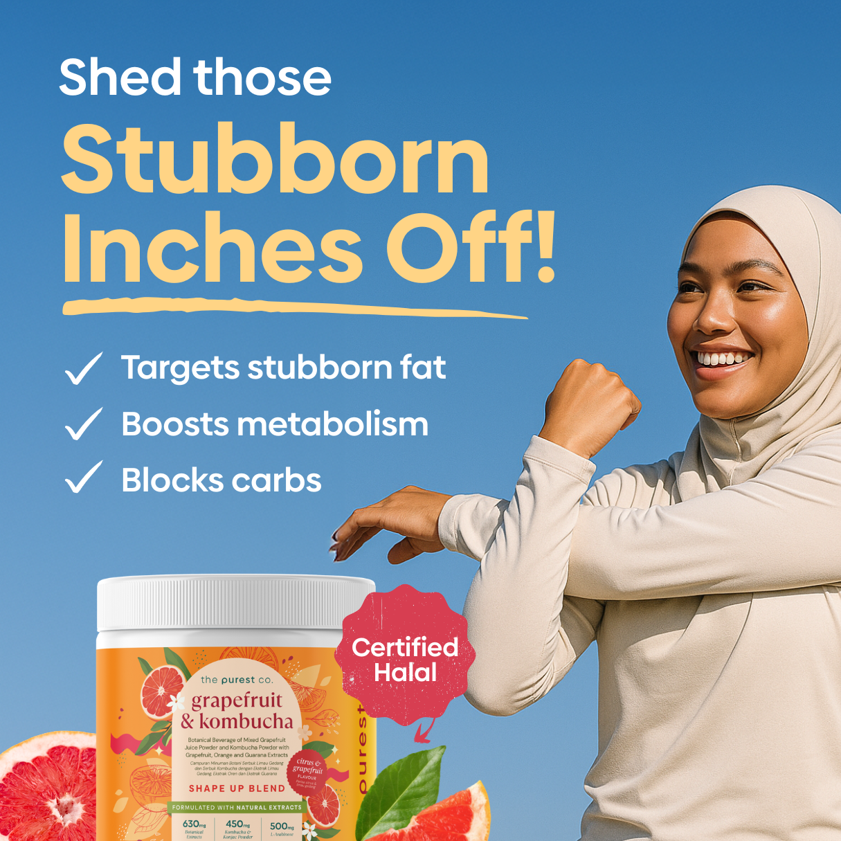 Grapefruit & Kombucha Shape Up Blend